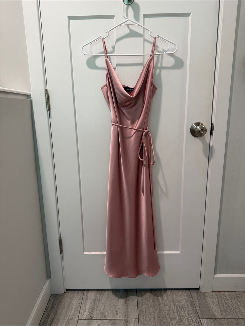White Fox Boutique Be My Lover midi dress rose NWOT